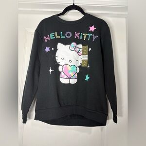 Hello Kitty Girls NWT Black Sweatshirt